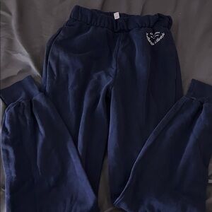 Womens navy Blue Sweatpants